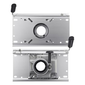 Boat Seat Pedestal, Forward & Backward Sliding Adjustment, Aluminum Alloy Boat Chair Base with Slide, 5-inch Sliding Travel