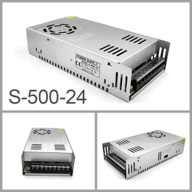 Switch Power Supply Transformer AC 110V To DC 5V 12V 24V Adapter For LED Strip (Power: 20.8A 500W, Output Voltage: 24 V)