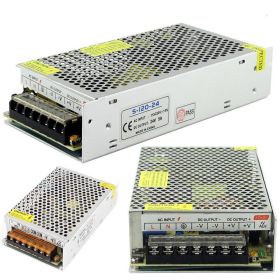 Switch Power Supply Transformer AC 110V To DC 5V 12V 24V Adapter For LED Strip (Power: 5A 120W, Output Voltage: 24 V)